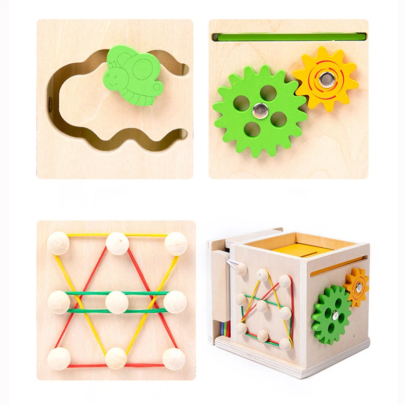 新しいモンテッソーリ木製形状カラーマッチコインボックス永久二重引き出し子供の感覚おもちゃ大根ブロックボックスのおもちゃベビーギフト用