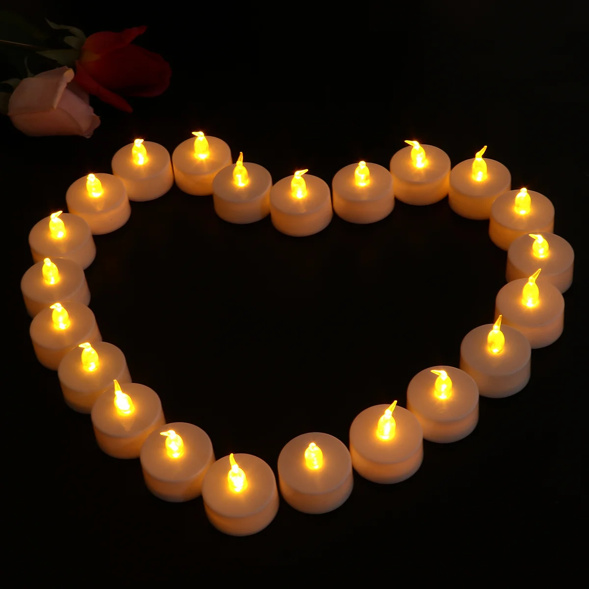 36 szt. Tea Light Decor Realistyczna dekoracja festiwalowa Świece LED Lights