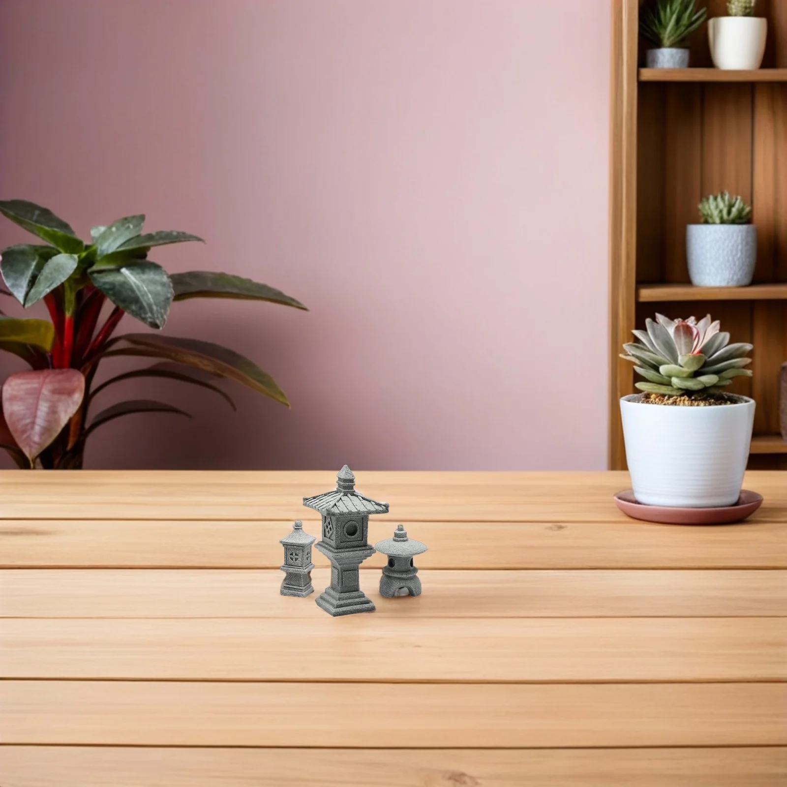 

1 компл. статуя пагоды дзен садовый декор миниатюрный бонсай пейзаж башня скульптура открытый Крытый садовый орнамент