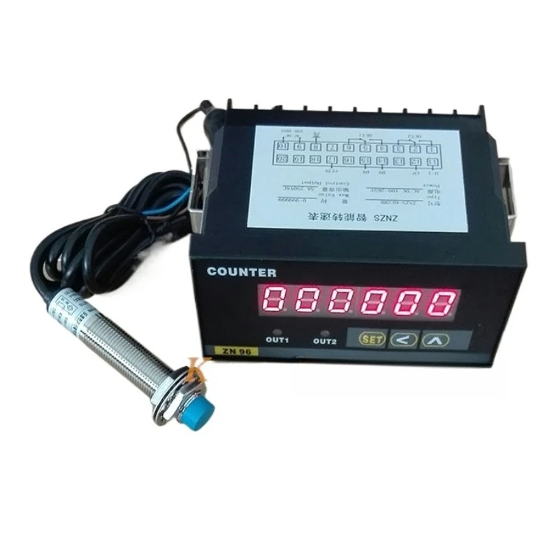 6 Digit Digital Counter 2 Relay Output Preset Count Control Industrial Counting Meter