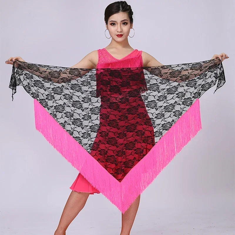 

Lady Latin Dancing Clothes Stage Performance Dance Wear Skirt For Latin Dancer Multi Styles Triangle Hip Scraf Dance Costumes