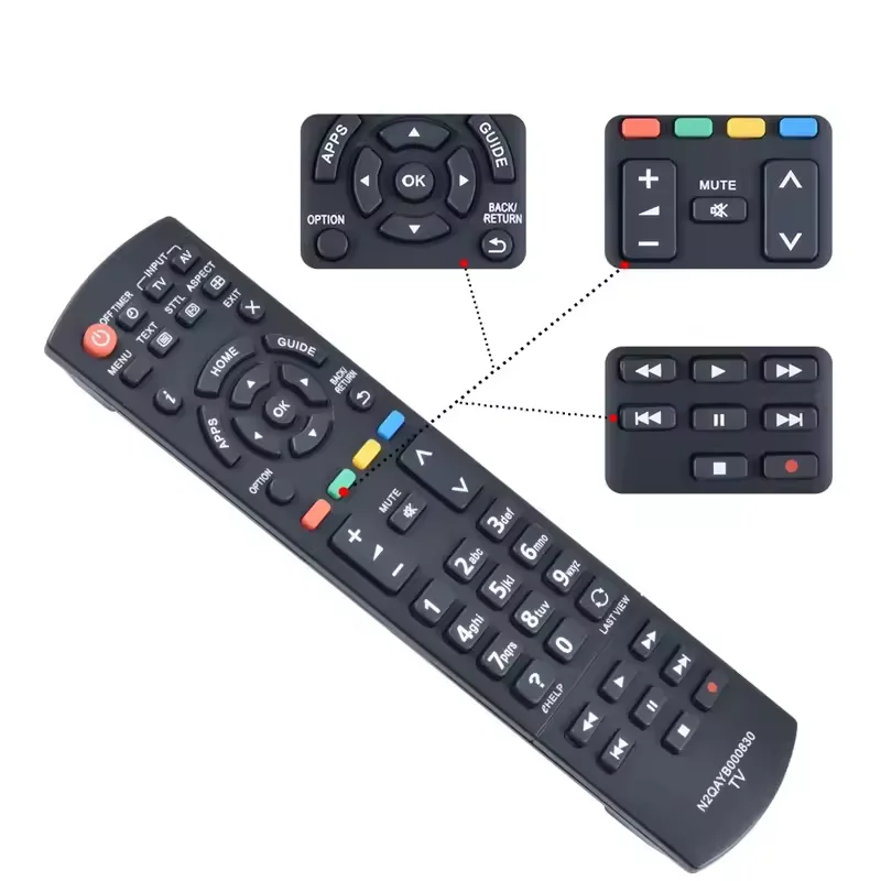 N2QAYB000830 For HDTV Remote Control Spare part TX-L39E6B H-LR42E6 TX-L24XW6 TX-L39EW6 TX-L32E6Y TX-L39E6BK TX-L39EF62