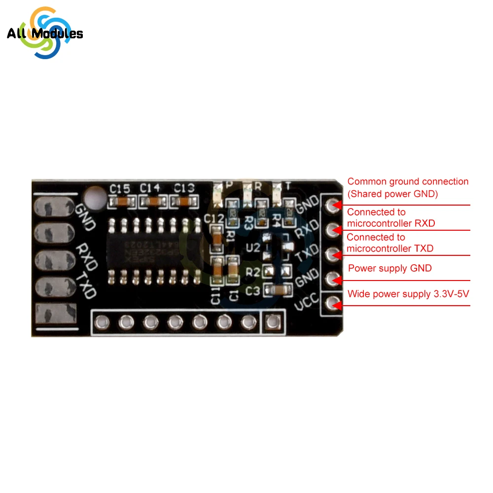 RS232 RS485 CAN to TTL Level Converter Board Serial Converter Board RS232 to TTL Communication Module Serial Port Module