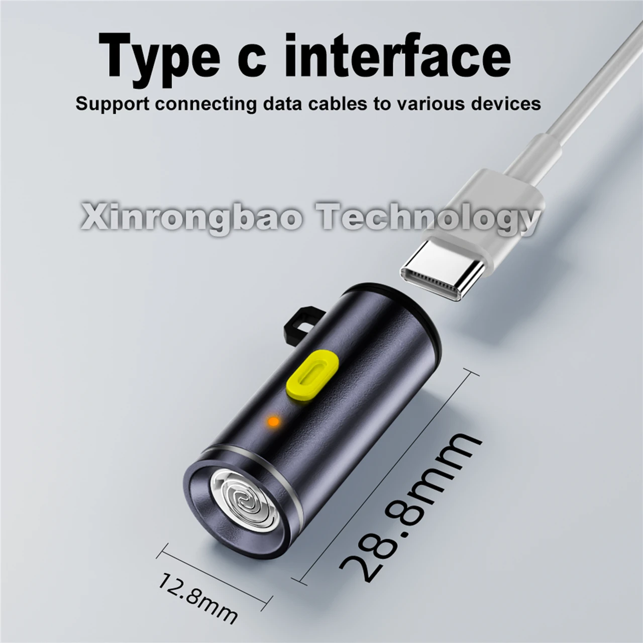 High Brightness LED Mini Flashlight Powered By Type C Connectors Small LED Light LED Torches Perfect For On Travel Use
