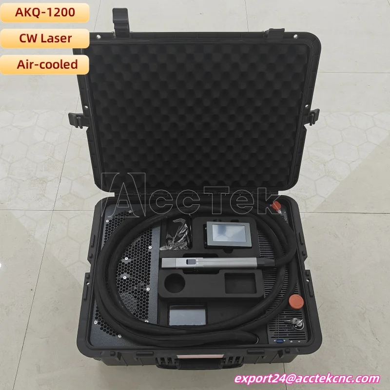 Portable Type Laser Cleaning Machine Acc Tek Air-cooled Rust Removal Laser Cleaning Machine for Small Business