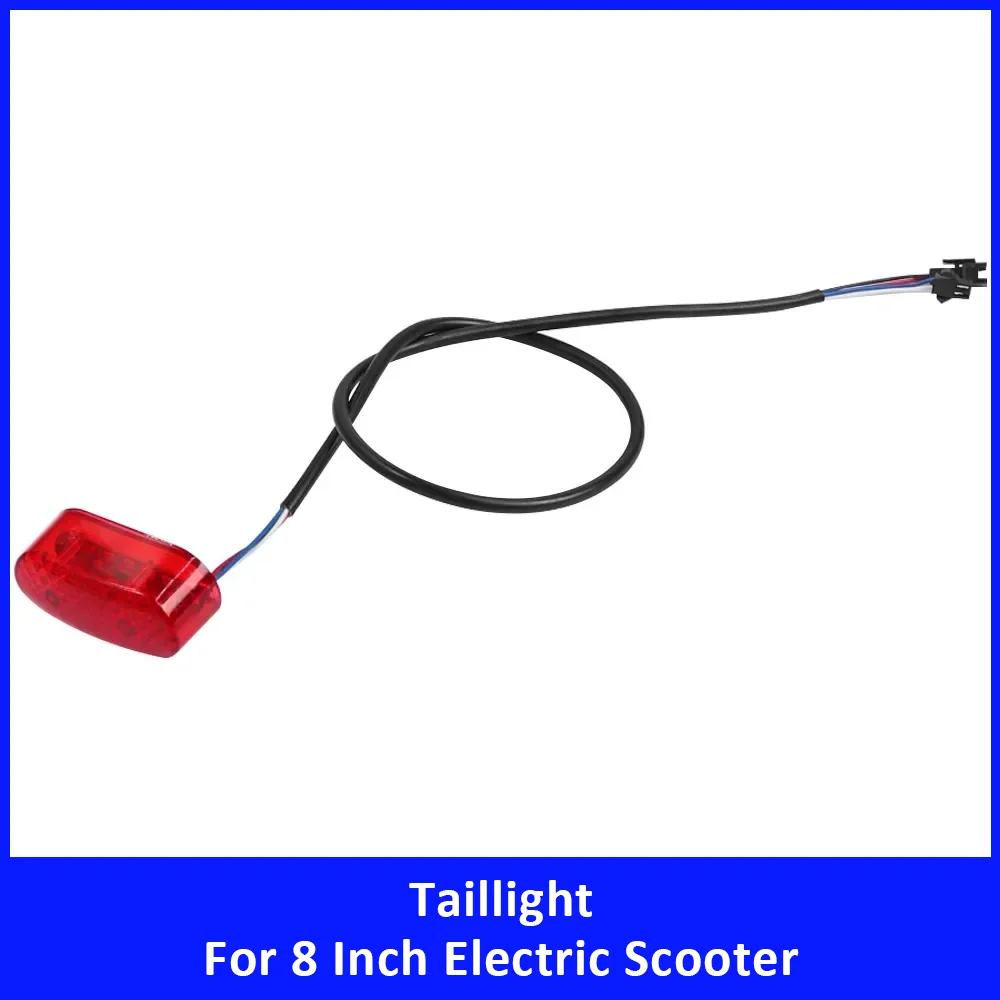 

Rear Taillight Brake Stoplight Safety Warning Lamp for 8 Inch Electric Scooter Waterproof Rear Taillight Replacement Accessories