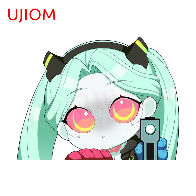 UJIOM Playful Rebecca Wall Sticker Peeker Cute Trendy Personality High Quality Picture Decal Creative Amusing Wallpapers