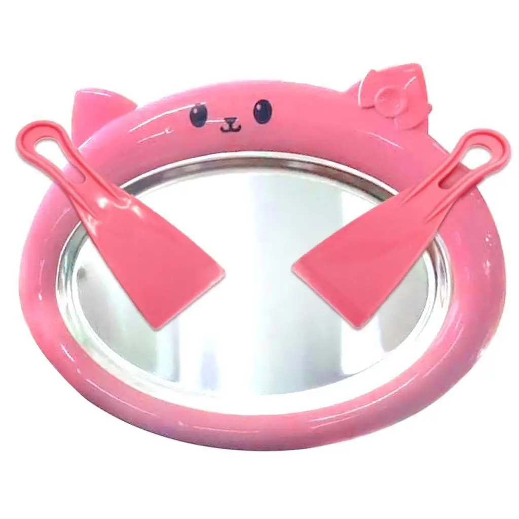 Rolled Ice Machine DIY Instant Ice Cream Maker for Soft Serve Sorbets Gelato Frozen Yogurt Ice Machine