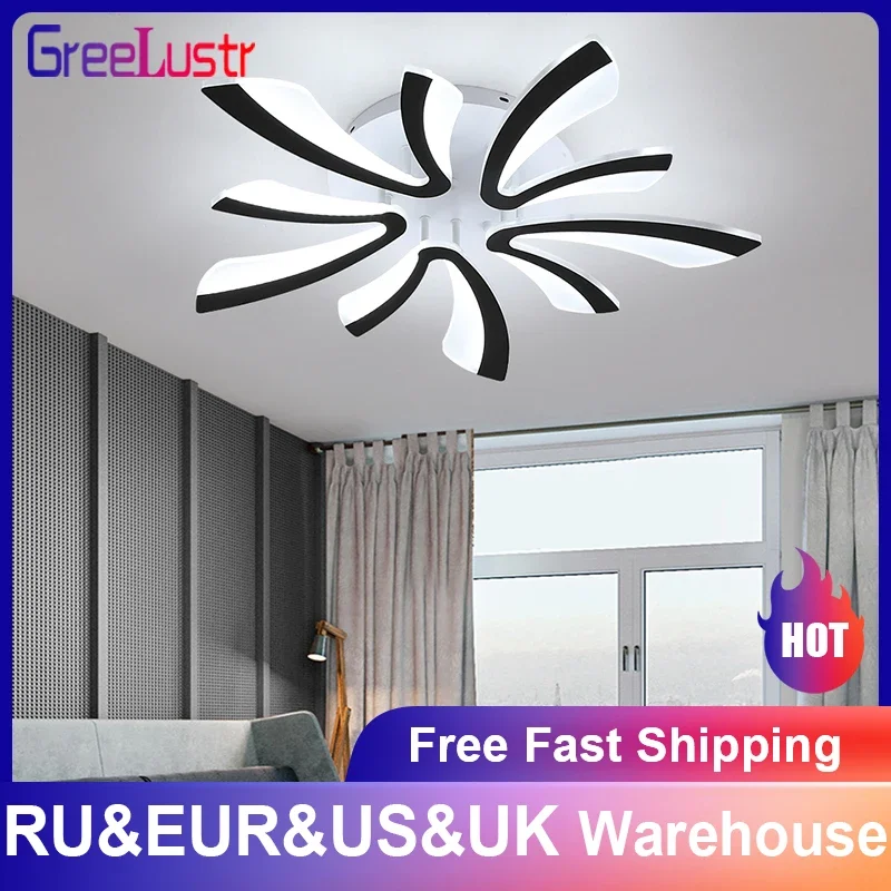 

Modern Acrylic Led Ceiling Chandelier Lamps Lustre iluminação Light For Living Room Bedroom Kitchen Pendant Lights Fixtures New