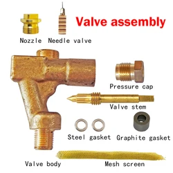 Accessories for IWALKER outdoor camping oil stoves, including valve assembly, nozzle cleaning pin, and a series of accessories.