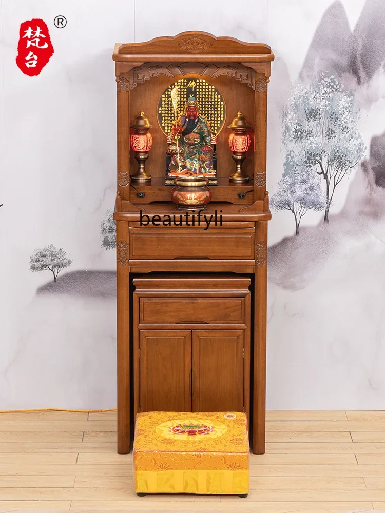 

A07 Solid wood household Buddha cabinet for Buddha hall, Buddhist altar, God of wealth standing cabinet,ancestor tower fairy ca