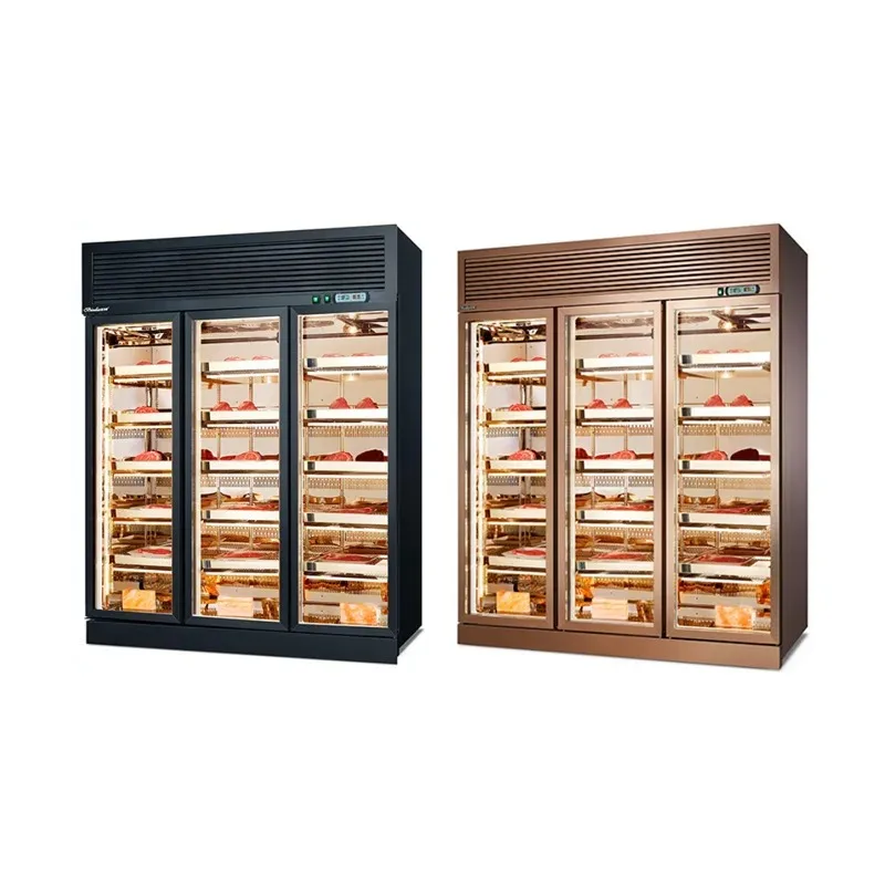 

Commercial Western Restaurant Beef Maturing Cabinet Low Energy Consumption Wet Fresh-keeping Display Drying Cabinet For Steak