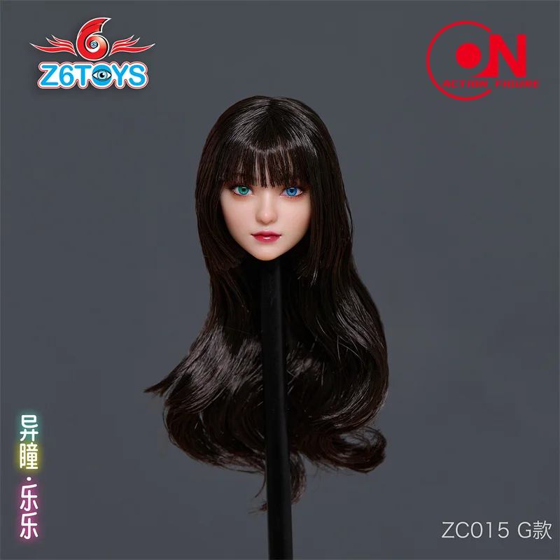 Z6TOYS 1/6 ZC015 نحت رأس فتاة جميلة مع عيون متحركة يناسب 12 بوصة TBL Worldbox جلد شاحب أنثى الجندي عمل الشكل الجسم #6