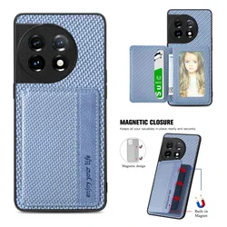 Magnet Wallet Card Slot Case For OnePlus One Plus 15 15R 13 13R 12 Ace 6T 6 5 3 Pro Shockproof Leather Silicone Case Back Cover