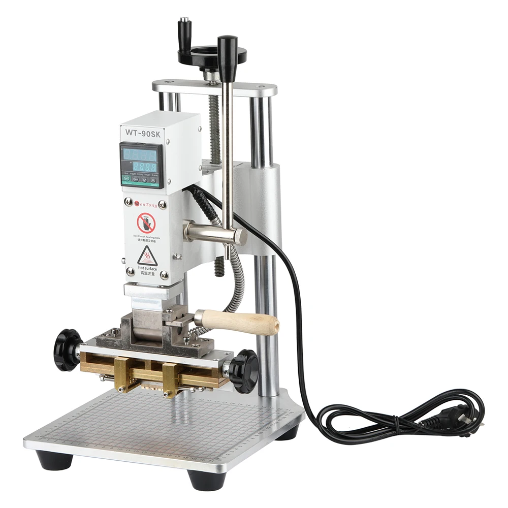 Hot Foil Stamping Machine WT-90SK Quick Change Letters Stamping Machine,Leather Bronzing/Creasing Machine