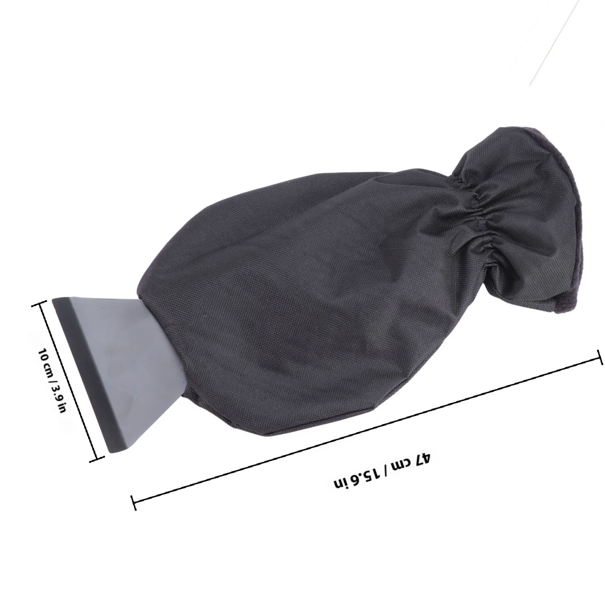 مكشطة ثلج مجرفة ثلج قفازات مجرفة ثلج للسيارة أداة تنظيف نافذة السيارة المحمولة للطقس البارد مكشطة ثلج سوداء #4