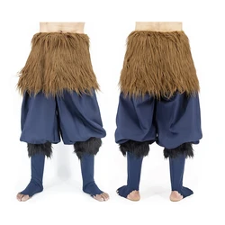Anime Demon Slayer Hashibira Inosuke Pants Fancy Dress Pants Cosplay Costume Kimetsu No Yaiba Apron Hashibira Inosuke Cos Outfit