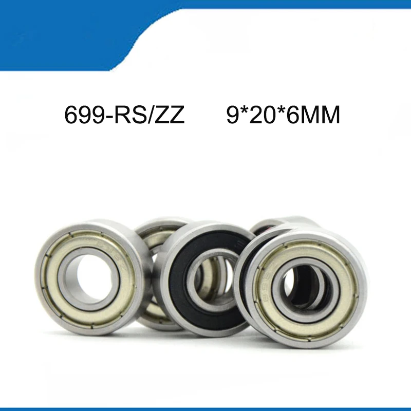 High Quality Bearing10/20PCS 699-2RS 699ZZ (9*20*6MM) ( ABEC-1) Corrosion Resistance And Quality Deep Groove Ball Bearings