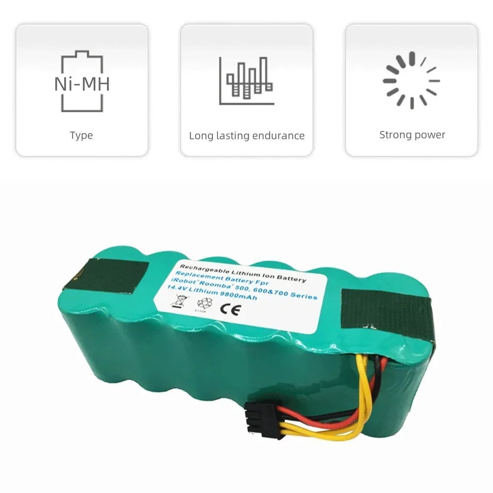 

NEW Upgrade 14.4V 4800/6800/9800mAh Sweeping Robot Ni-MH Battery for Panda/Haier/Ecovacs /Dibea Rechargeable Vacuum Cleaner Batt