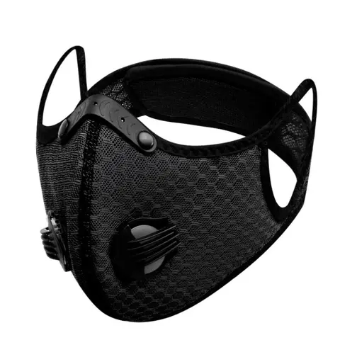 Cycling Face Mask with Activated Carbon Filter Anti Pollution Dust Proof Bicycle Mask Washable Breathable Outdoor Sport Training