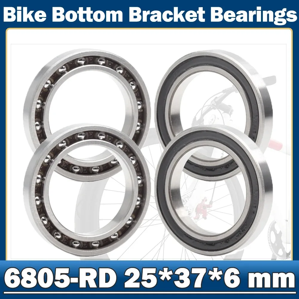 

6805-RD Подшипник (4 шт.) 25x37x6 мм - Подшипники каретки велосипеда для HT2/BB51 - MR25376 SC6805N RS - Высокое качество и долговечность