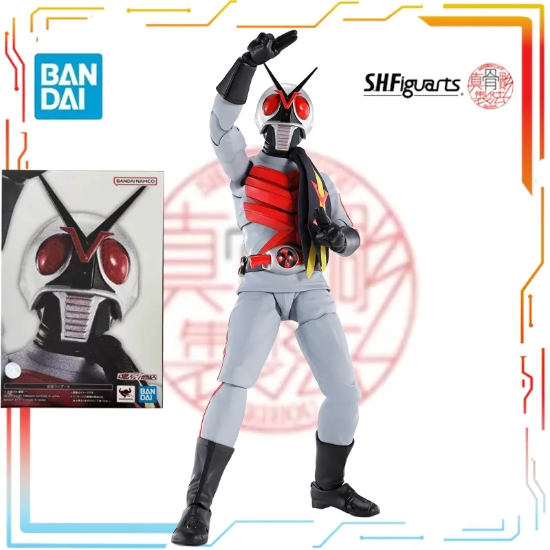 

Bandai SHF (True Bone Carving) Finished Product Movable Proportional Doll Kamen Rider Eks Anime Toys Model Festival Gift for Boy