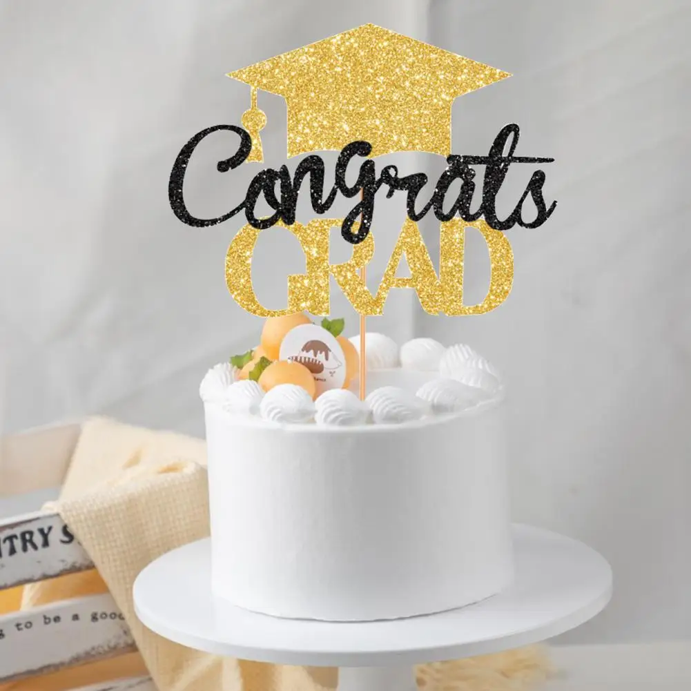 Graduation Party Decorations English Letter Cake Topper 2024 Graduation Cake Topper Set Congrats Grad Party Decor for High