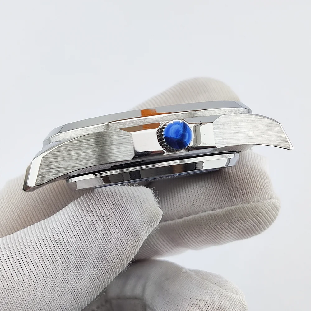 43.8 مللي متر حافظة NH35 حافظة من زجاج الياقوت مقاومة للماء تناسب 31.5 مللي متر حافظة ساعة رجالي فاخرة NH35 حافظة ساعة