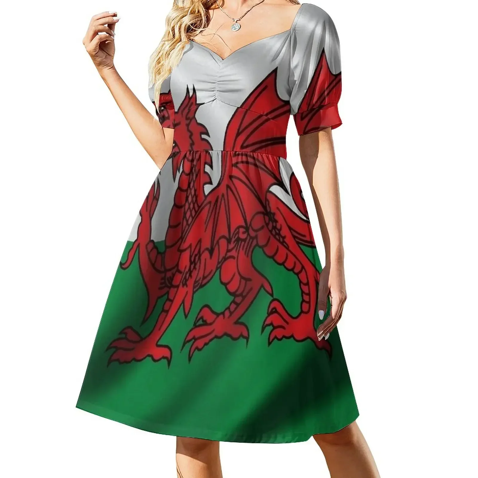 

Y Ddraig Goch Welsh Flag Rugby Union v1 Sleeveless Dress Women's summer suit cute dress Dress