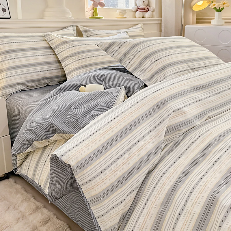 

2026 New Style Combed All-cotton Printed Single Quilt Cover Skin-friendly and Breathable Bed Duvet Cover 160x210, 220x240