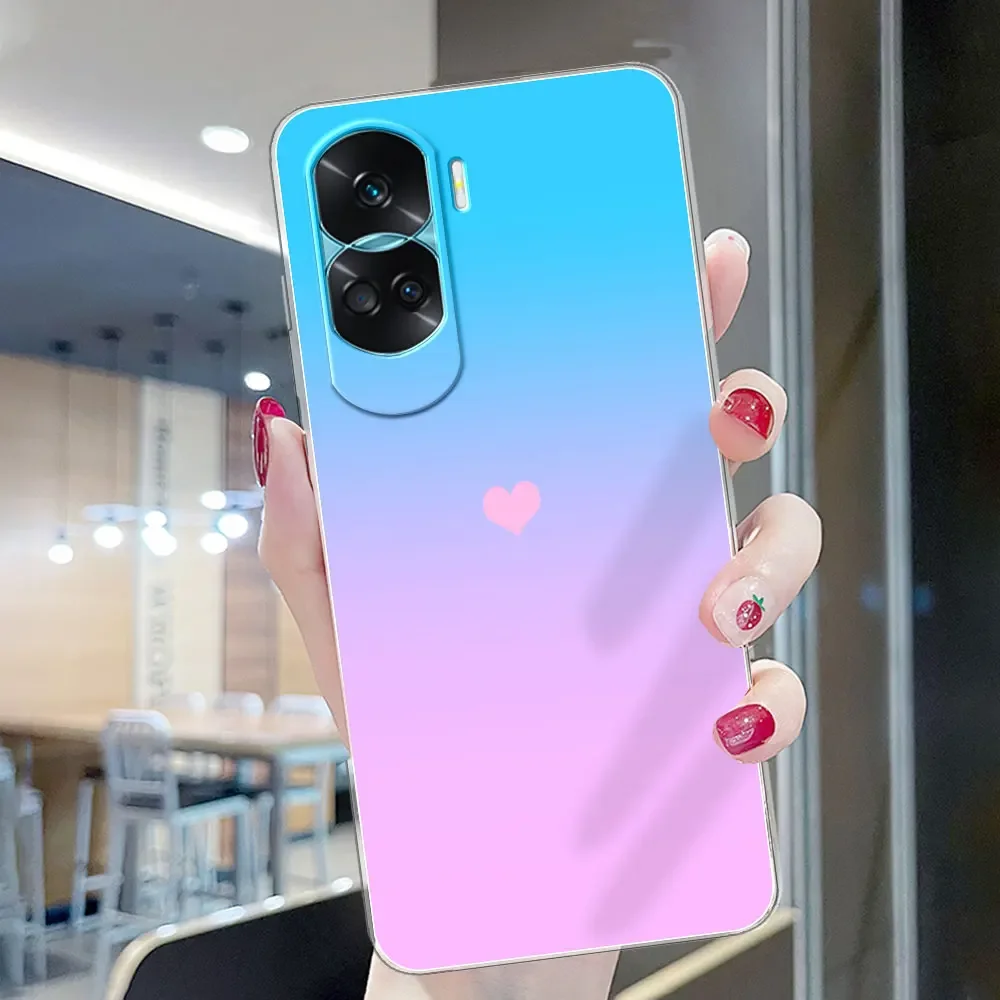 For Honor 90 Lite Case Coque For Honor 90 Pro Funda Print Clear Soft Silicone TPU Phone Case For Huawei Honor 90 Bumper Cover