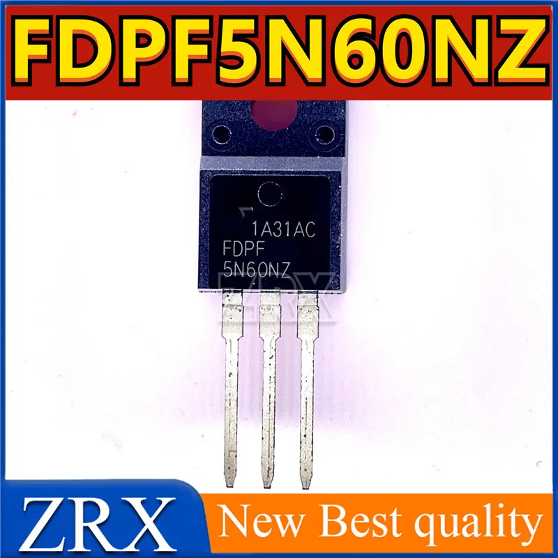 

5Pcs/Lot FDPF5N60NZ brand new stock TO-220F 600V 4.5A