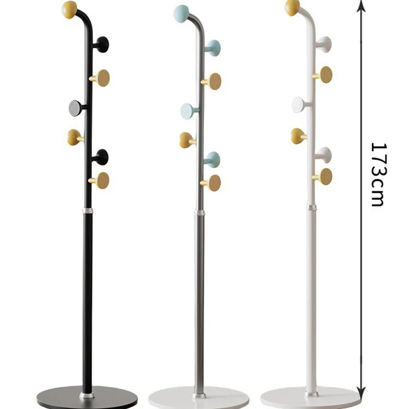 Floor-standing Coat Rack With Anti-collision Rounded Corner Design Clothes Hanger Storage Rack For Schoolbags And Coats