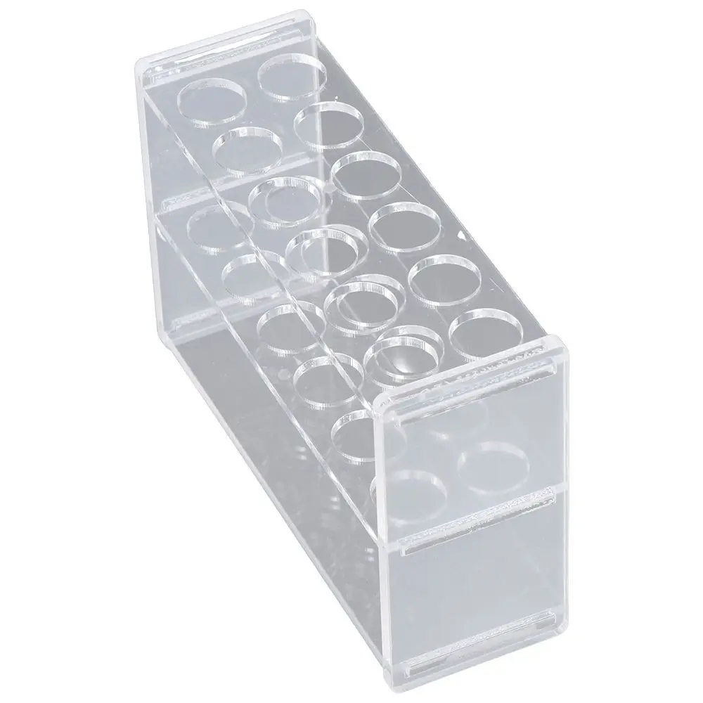 10ml Test Tube Rack Holder Firmly 16mm Acrylic Centrifuge Tubes Rack Clear 6 holes Lab Stand Tubes