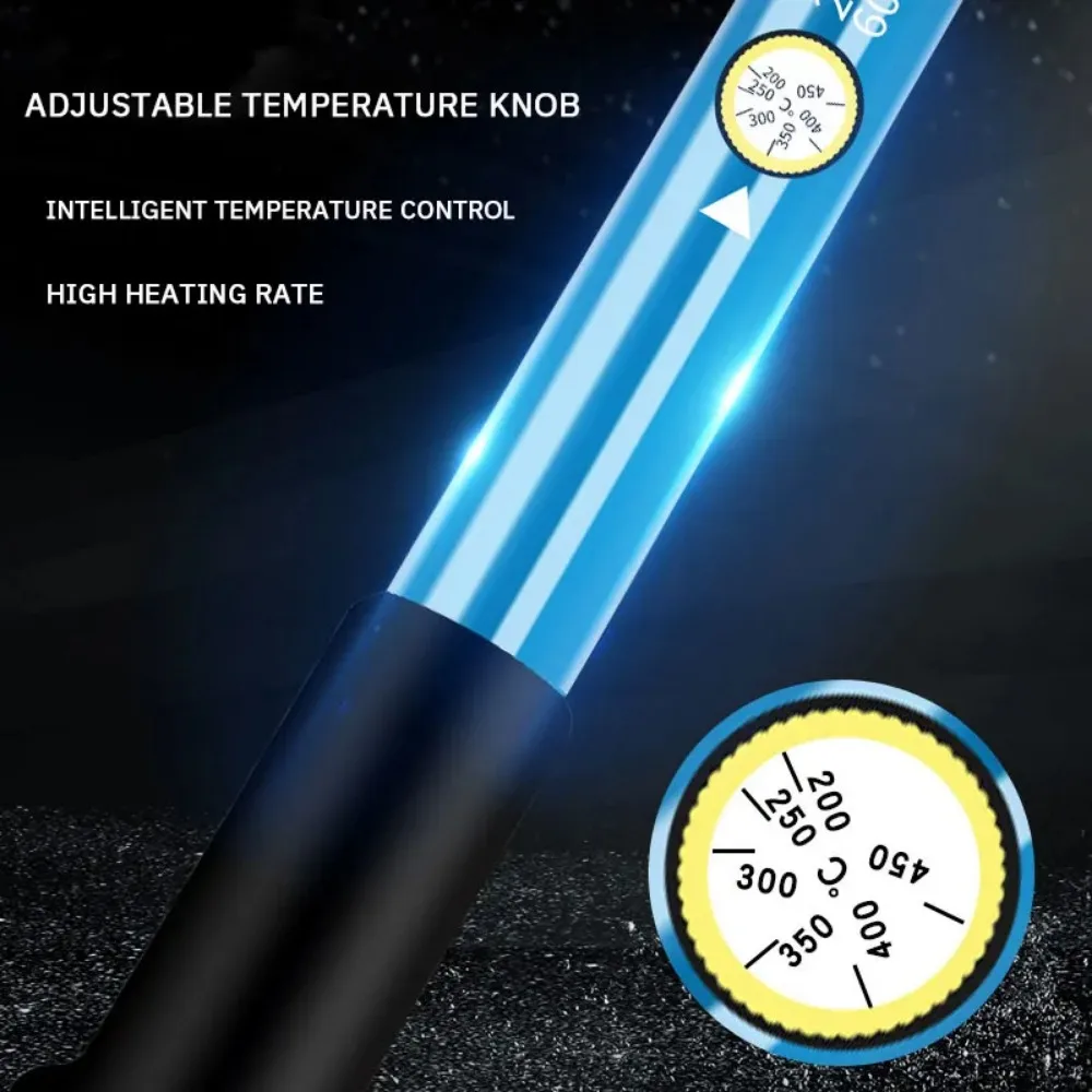 電気はんだ 60 ワットこて 110 V 220 V 米国/EU プラグ温度調整はんだごて家庭用電子溶接修復ツール