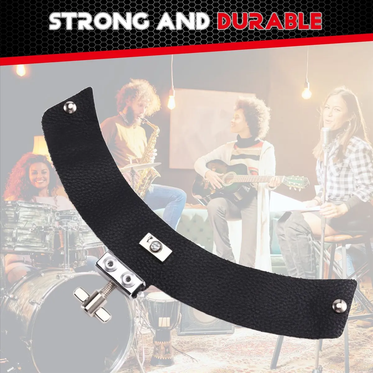 ملصقات الطبل الجلدية، وسائد الطبل الملطف، حصيرة تلطيخ الطبل [AA74-AAA]