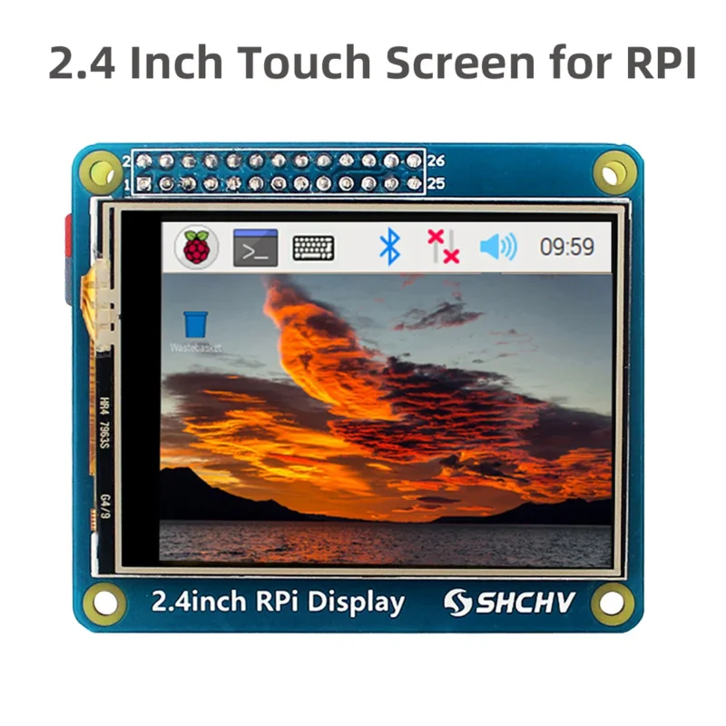 

2.4 Inch Touch Screen for Raspberry Pi Zero 2 W 320x240 SPI Interface TFT Display for Pi 5 4B 3B 3B 3A