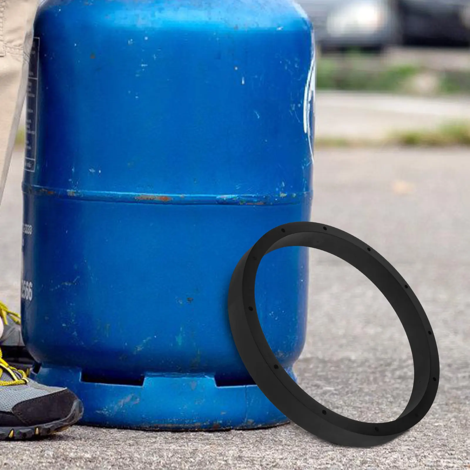 

Силиконовая подставка-держатель для пропановых баллонов 20-40 фунтов, противоскользящее устойчивое кольцевое основание для кемпинга и гриля на открытом воздухе