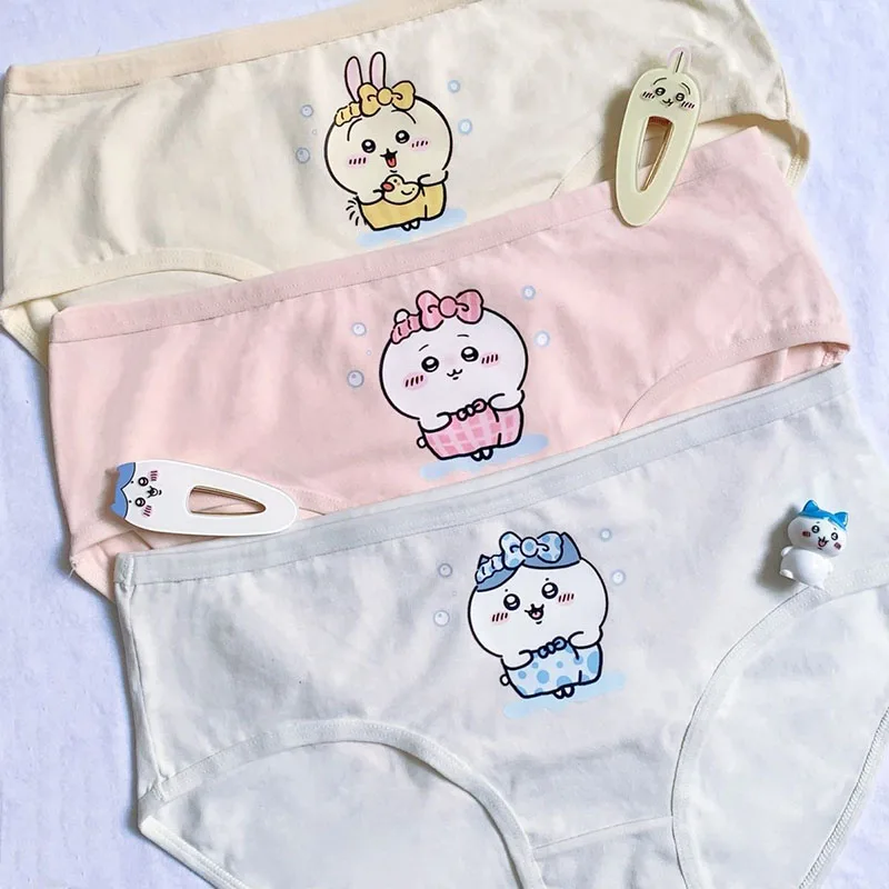 Cartoon Chikawa Cotton Underpant Kawaii Boys Girls Underwear Cotton Boxer Shorts Women Panties Gift