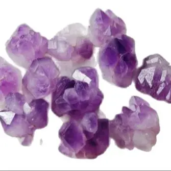 CUTE Tibetan Elestial Amethyst Crystal Clusters Energy Healing Reiki 150cts