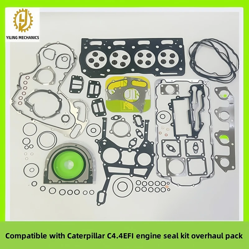 Paquete de revisión del kit de sello de junta de revisión compatible con motores de excavadora Caterpillar C4.4 adecuado para CAT 313D2 320D2 326D2L