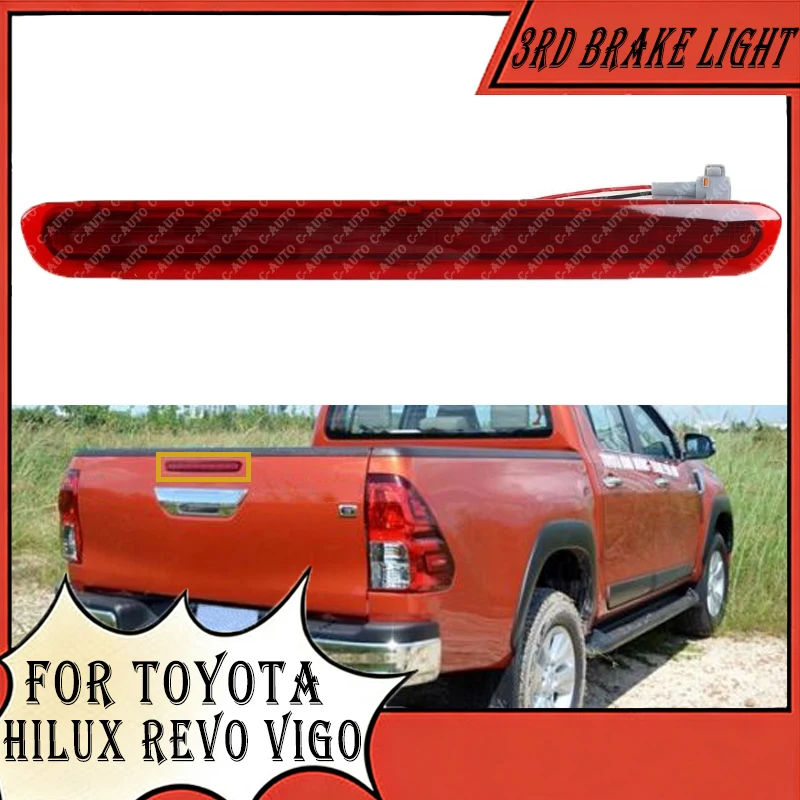 Luz de Freio Traseira (3ª Luz de Freio) para Toyota Hilux Revo Vigo 2015 2016 2017 2018 - Acessório Automotivo
