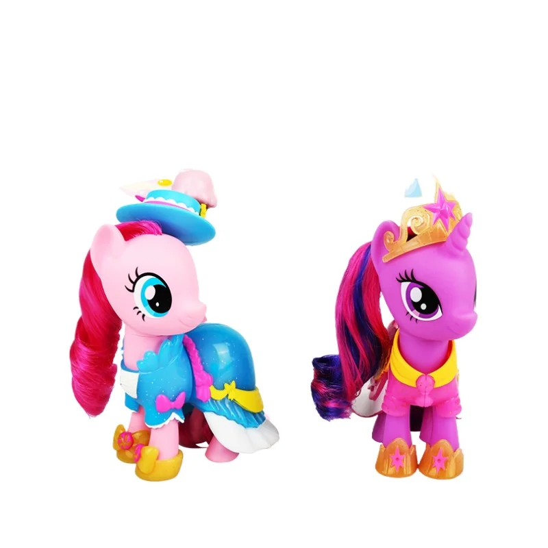 Hasbro Genuine My Little Pony 6-Inch Action Figure Twilight Sparkle Pinkie Pie Girl Cute Kawaii Christmas Toy Gift Collection