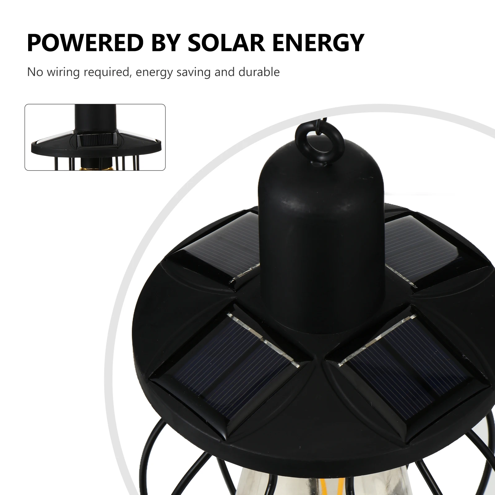 الرجعية خيوط ضوء الشمسية الحديد المطاوع مصباح دافئ أبيض مقاوم للماء حديقة مصابيح معلقة الإضاءة في الهواء الطلق الهدايا #6