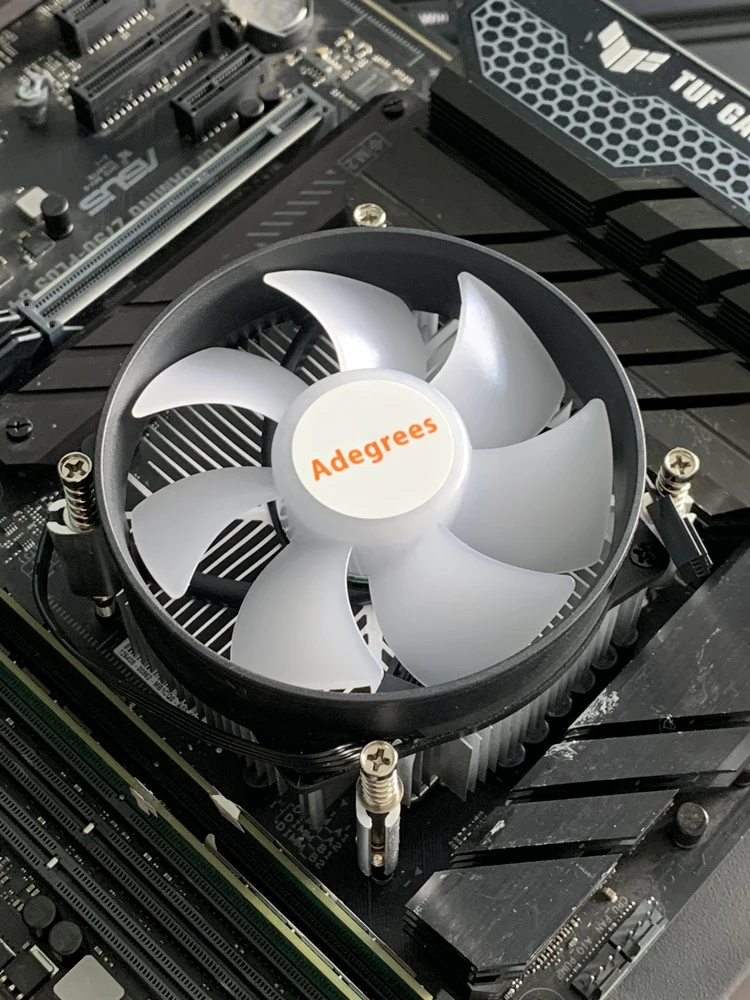 90MM RGB CPU Air-Cooled Cooler 4PIN Tower PC Radiator for Intel LGA 1155 1156 1150 1151 1366 1700 1200 2011 X79 X99 Ventilador image 5