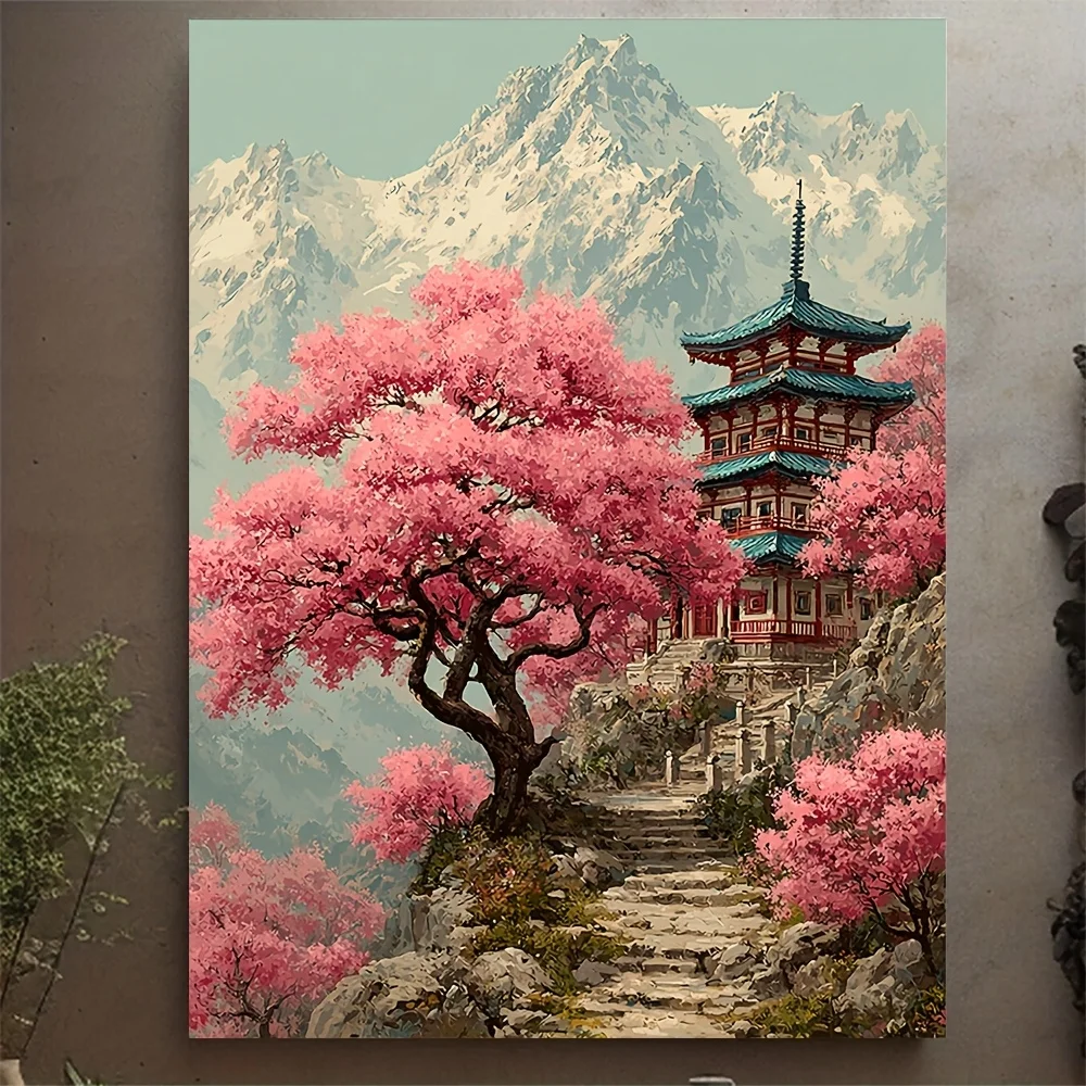 

500/1000/1200/2000PCS Puzzles for Adults Baota and Misty Mountain Range,Jigsaw Puzzles Brain Games Gifts Home Decor