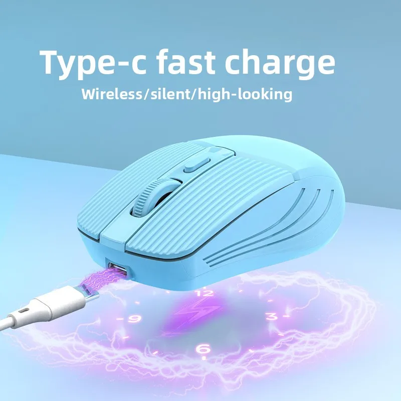 

Wireless Silent Charging Dual Mode Bluetooth Mouse Office Computer Accessories Type-C