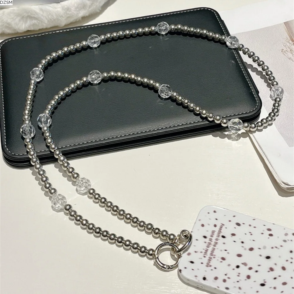 

Phone Case Decor Crossbody Long Crossbody Phone Chain Long Beads Mobile Phone Chain Sweet Acrylic Beads Phone Strap Girls