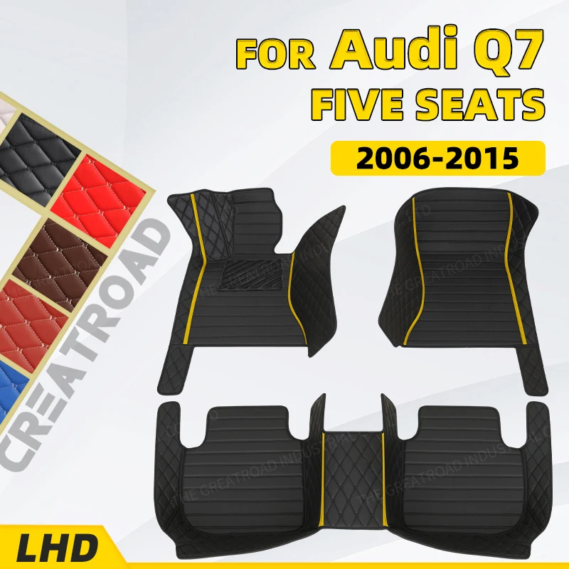 

Custom Car floor mats for AUDI Q7(Five seats) 2006 2007 2008 2009 2010 2011 2012 2013 2014 2015 foot Pads automobile