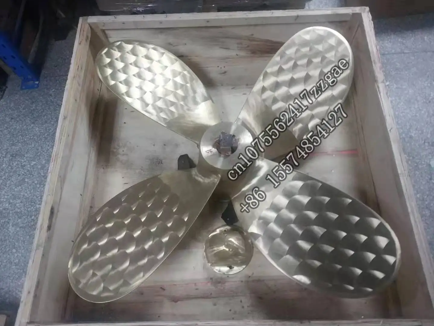 Boat engine use Cu1 material 4 blades 80cm marine bronze propellers